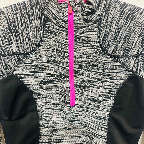 Avalanche quarter zip sweater women gray small thermal‎ layering long sleeve - Picture 2 of 6